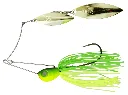 Mustad Arm Lock Spinner Bait Fishing Lure w Double Willow Blades _ 14g _ Lime Chart.webp
