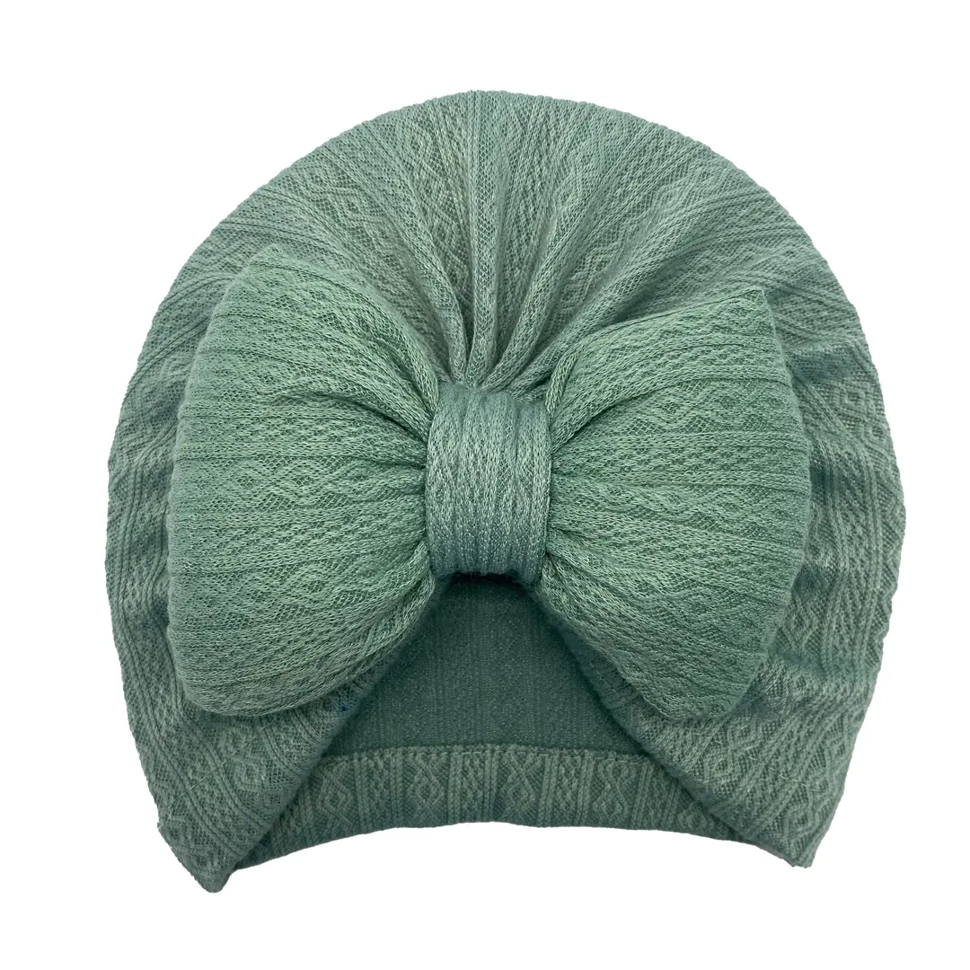 Baby Turbans Big Bow (Sage)
