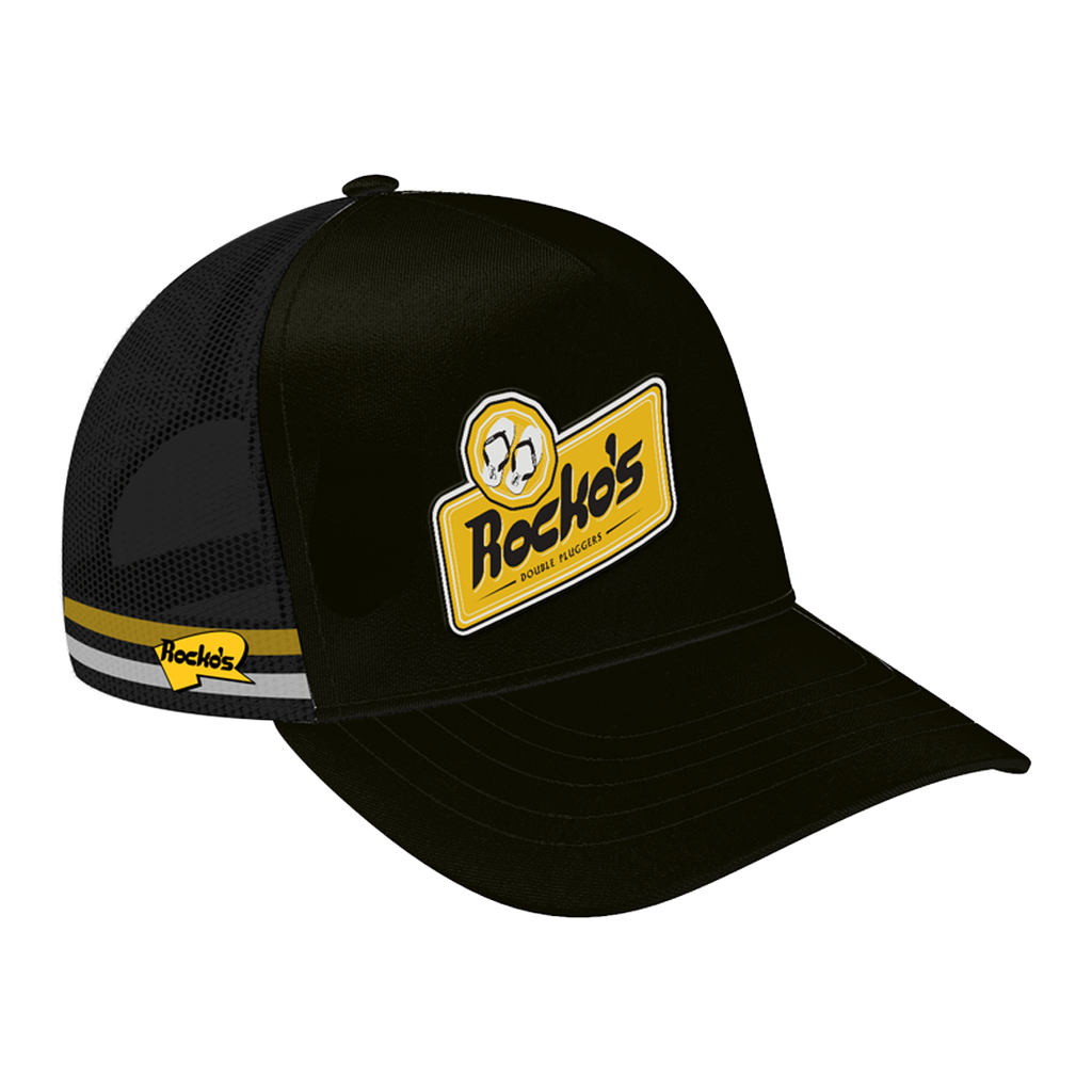 Rockos Outback Caps - Rumbo Black Trucker Cap