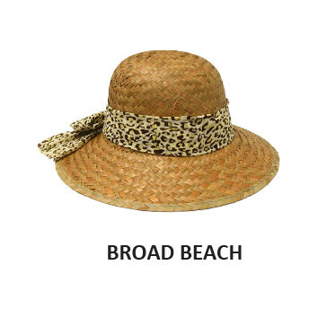 Rockos Straw Hat Mid Range - Noosa - Natural (Tan, Bundaberg)