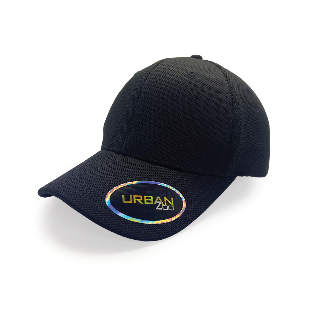 Urban Zoo Flushing 108 Sports 6 Panel Fitted White L/XL (Black, S/M)