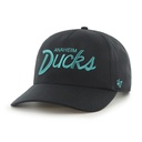 47 Brand Anaheim Ducks Nantasket Script Captain DTR Black OSFM