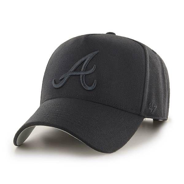 47 Brand Atlanta Braves MVP DT Black OSFM