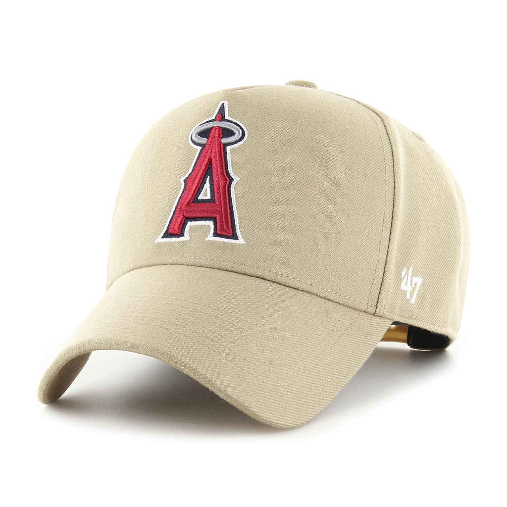 47 Brand Los Angeles Angels MVP DT Snapback MLB Khaki/Red OSFM B-REPDT04WBP-KH
