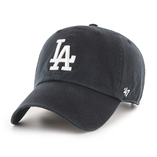 47 Brand Los Angeles Dodgers Clean Up Black/White OSFM