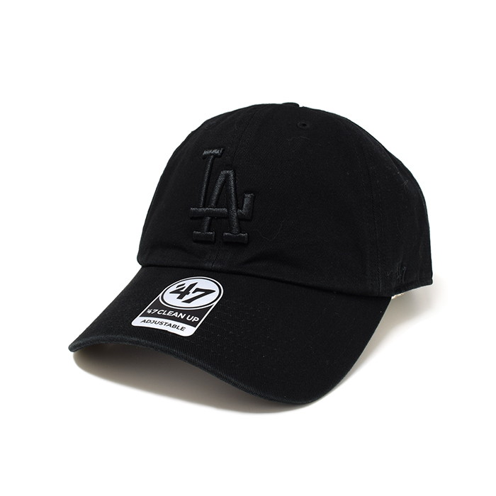 47 Brand Los Angeles Dodgers Clean Up Core Black/Black OSFM