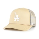 47 Brand Los Angeles Dodgers Foam Front Mesh Trucker Light Gold OSFM