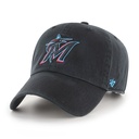 47 Brand Miami Marlins Clean Up Black/Teal OSFM