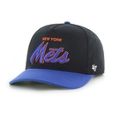 47 Brand New York Mets Cooperstown Crosstown Basic Two Tone Hitch Black OSFM