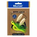 Mustad Arm Lock Spinner Bait Fishing Lure w Double Willow Blades | 21g | Lime Chart