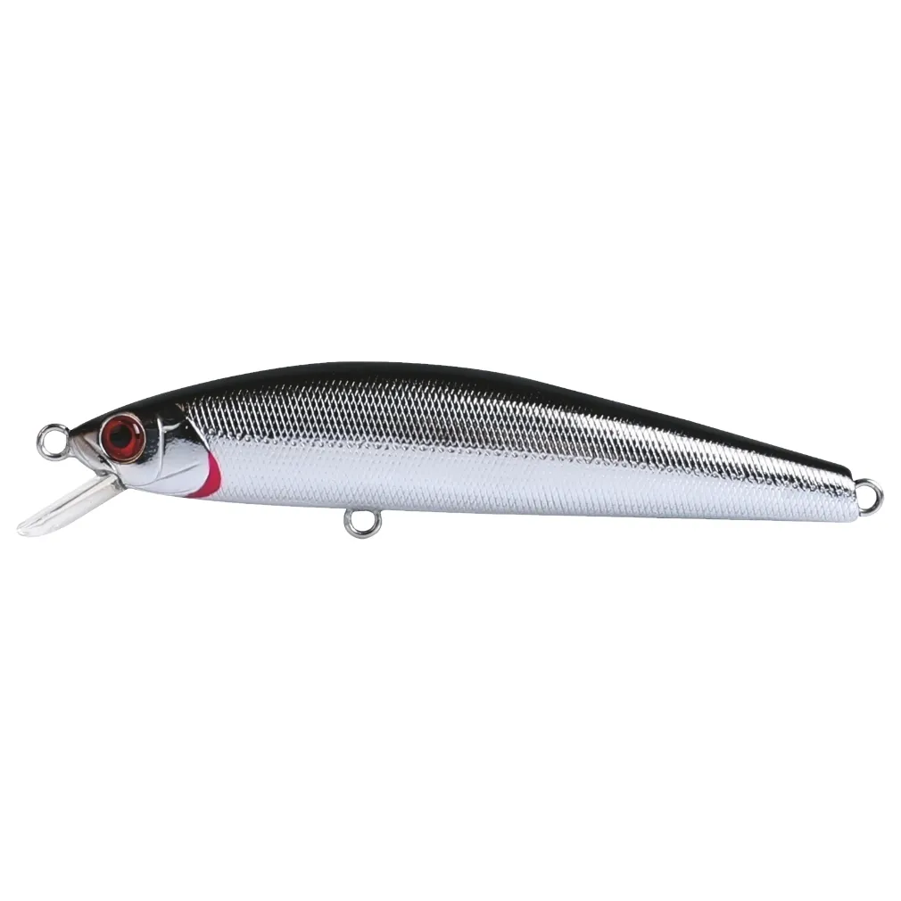 FishArt Avalanche Hard Body Minnow Floating Fishing Lure | 65mm 4g | Black Silver