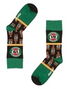 Foot-ies Victoria Bitter Organic Cotton Socks VB Logo Black/Green Size 8 to 13