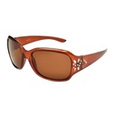 Kidz K062 C15 Crystal Dark Brown w Silver Butterfly / Brown Lenses