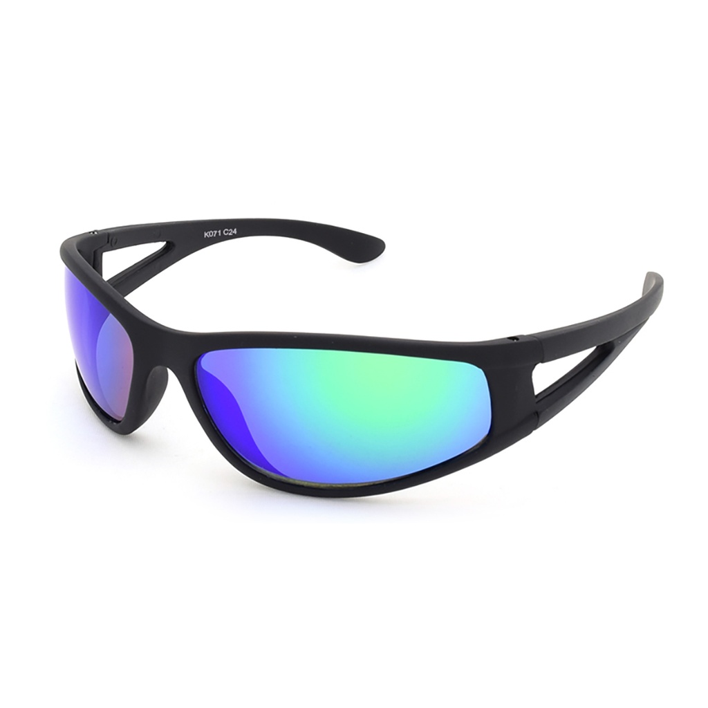 Kidz K071 C24 Matte Black / Green Revo Lenses