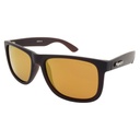 Mangrove Jacks Adder C6 Matte Crystal Dark Brown / Gold Revo Polarised Lenses