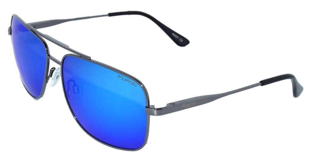 Mangrove Jacks Ahoy C2 Gunmetal / Ice Blue Revo Polarised Lenses