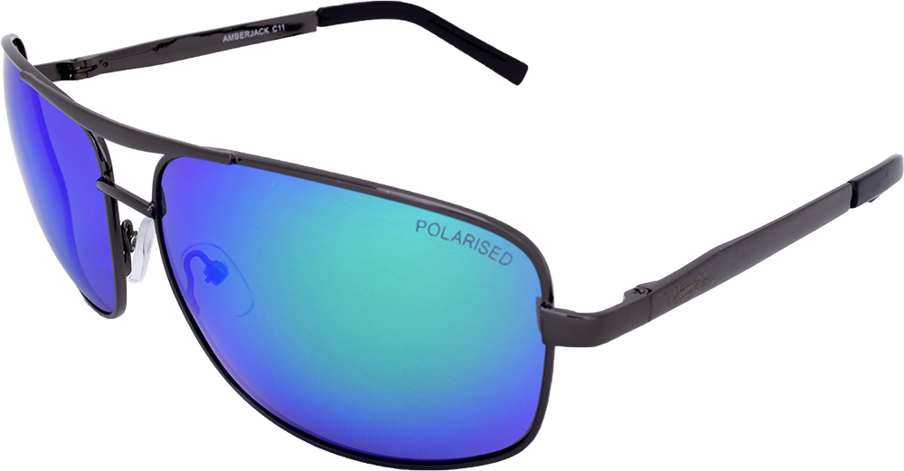 Mangrove Jacks Amberjack C11 Gunmetal / Green Revo Polarised Lenses