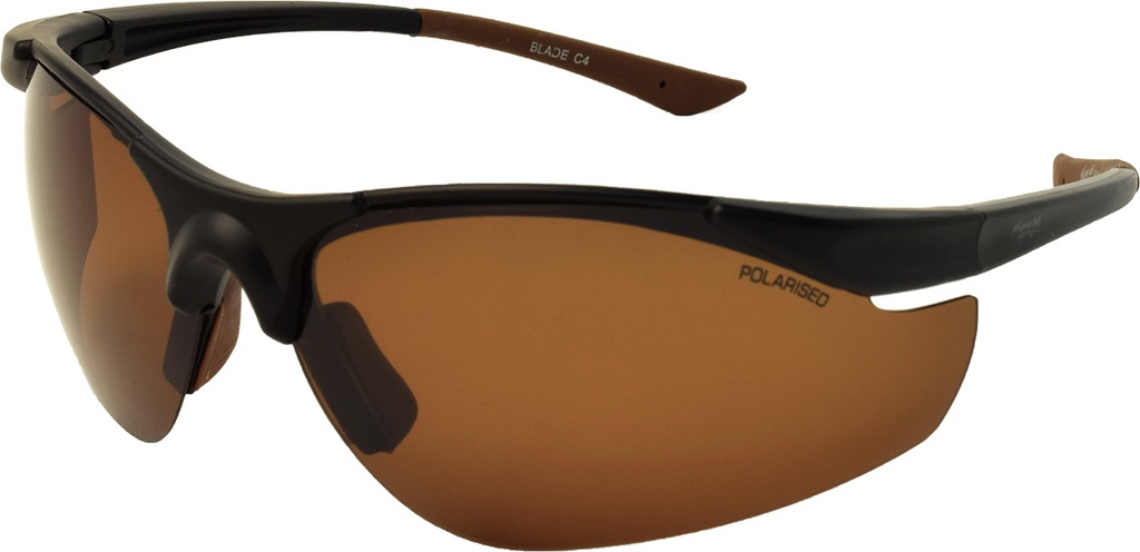 Mangrove Jacks Blade C4 Matte Black / Brown Polarised Lenses