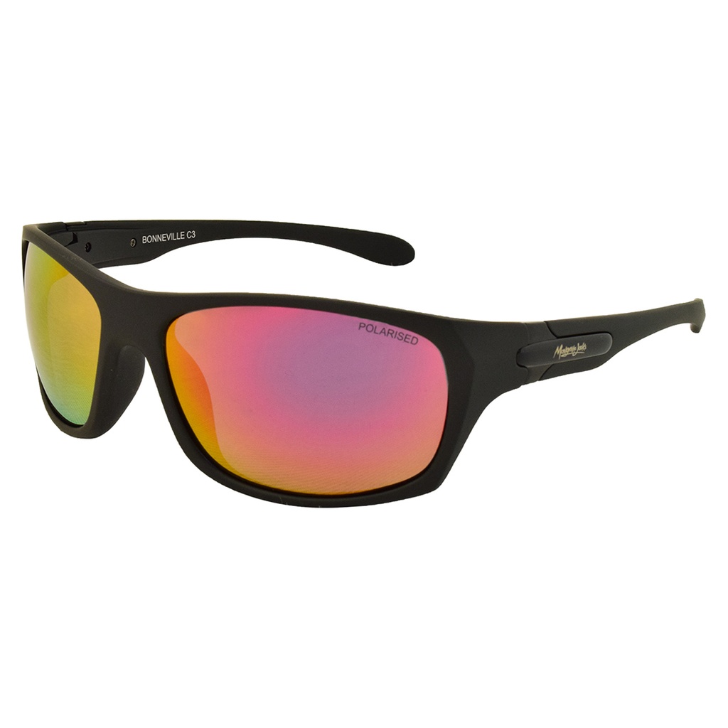 Mangrove Jacks Bonneville C3 Matte Black / Black Red Revo Polarised Lenses