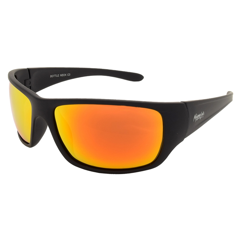 Mangrove Jacks Bottle Neck C3 Black / Red Revo Polarised Lenses