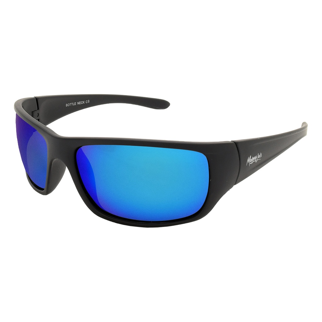 Mangrove Jacks Bottle Neck C8 Black / Ice Blue Revo Polarised Lenses