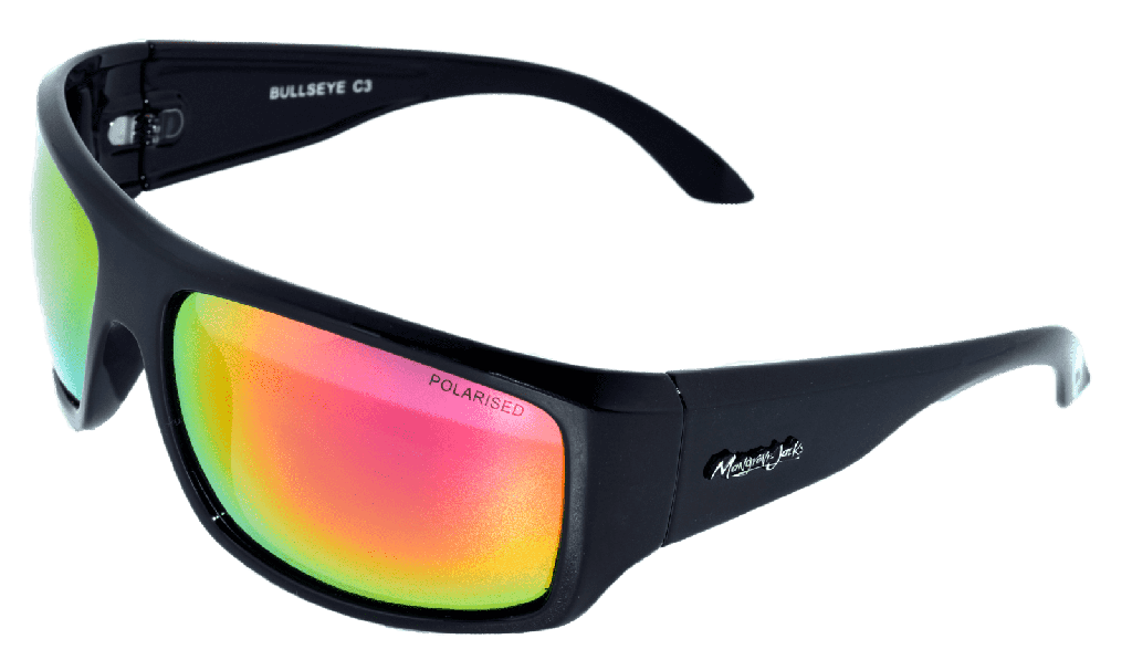 Mangrove Jacks Bullseye C3 Black / Red Revo Polarised Lenses
