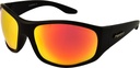 Mangrove Jacks Champion C3 Matte Black / Red Revo Polarised Lenses