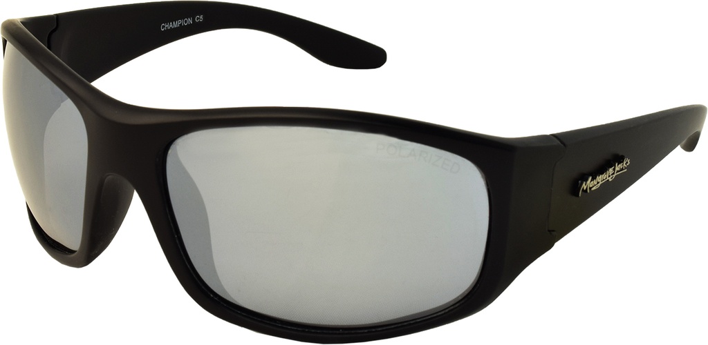 Mangrove Jacks Champion C5 Matte Black / Silver Mirror Polarised Lenses