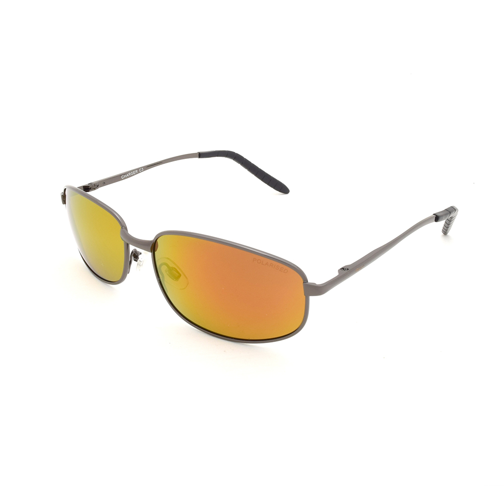 Mangrove Jacks Charger C3 Dark Gunmetal / Red Revo Polarised Lenses