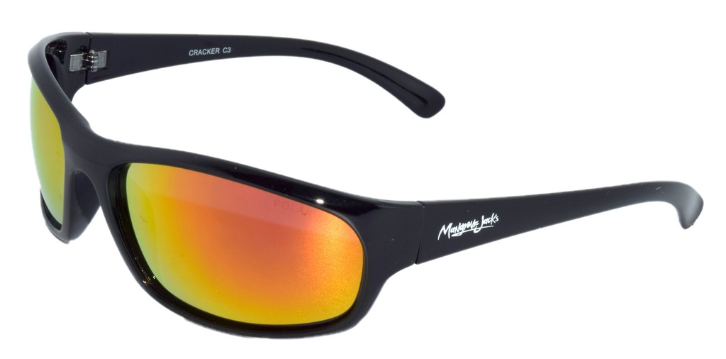 Mangrove Jacks Cracker C3 Black / Red Revo Polarised Lenses