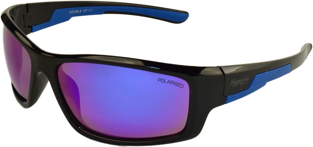 Mangrove Jacks Double Up C2 Black / Blue Revo Polarised Lenses