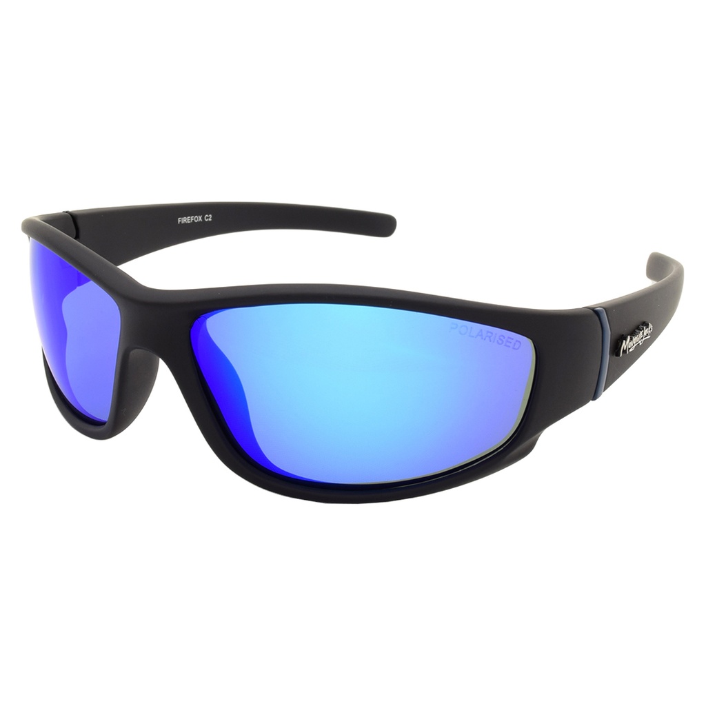 Mangrove Jacks Firefox C2 Black / Blue Revo Polarised Lenses