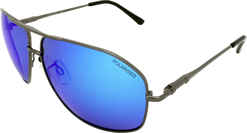 Mangrove Jacks Fuel Cell C8 Gunmetal / Ice Blue Revo Polarised Lenses