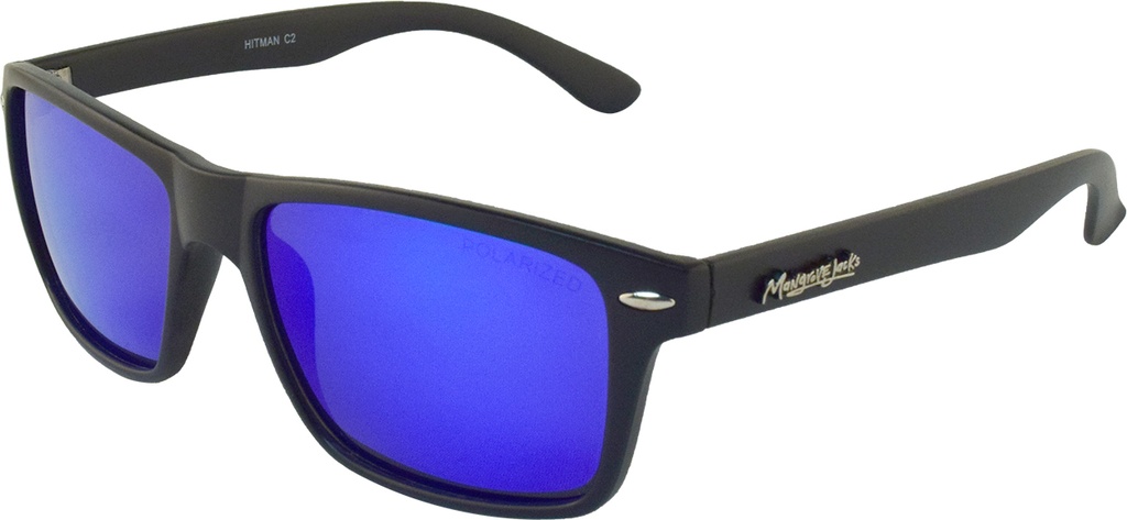 Mangrove Jacks Hitman C2 Black / Blue Revo Polarised Lenses