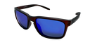 Mangrove Jacks Holyhead C2 Matte Crystal Dark Brown / Smoke With Blue Revo Polarised Lenses