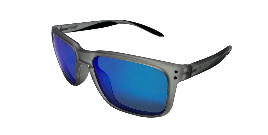 Mangrove Jacks Holyhead C8 Matte Crystal Smoke / Smoke With Ice Blue Revo Polarised Lenses