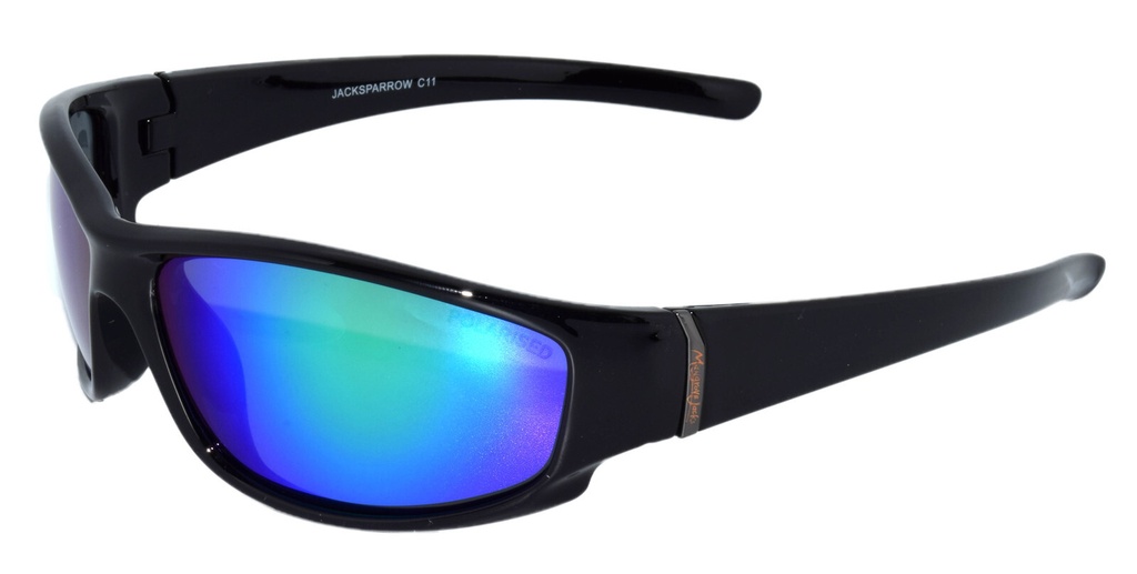 Mangrove Jacks Jack Sparrow C11 Black / Green Revo Polarised Lenses