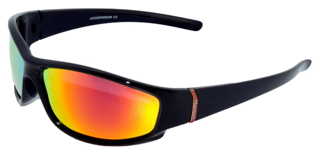Mangrove Jacks Jack Sparrow C3 Black / Red Revo Polarised Lenses
