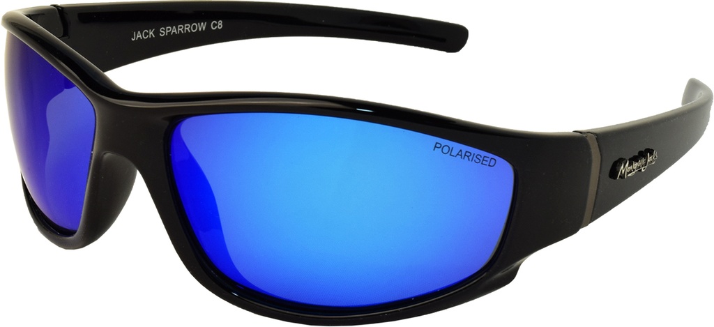 Mangrove Jacks Jack Sparrow C8 Black / Ice Blue Revo Polarised Lenses