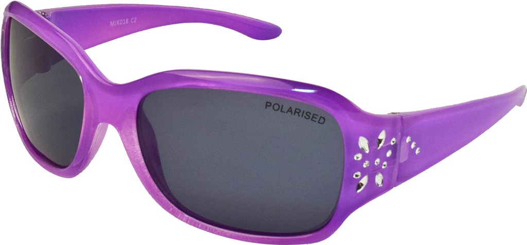 Mangrove Jacks Kids MJK018 C2 Crystal Purple / Smoke Polarised Lenses