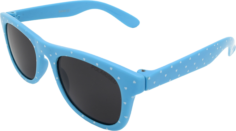 Mangrove Jacks Kids MJK049 C3 Blue w Little Heart / Smoke Polarised Lenses