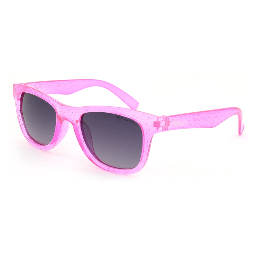 Mangrove Jacks Kids MJK056 C3 Crystal Pink w Glitter / Smoke Gradient Polarised Lenses