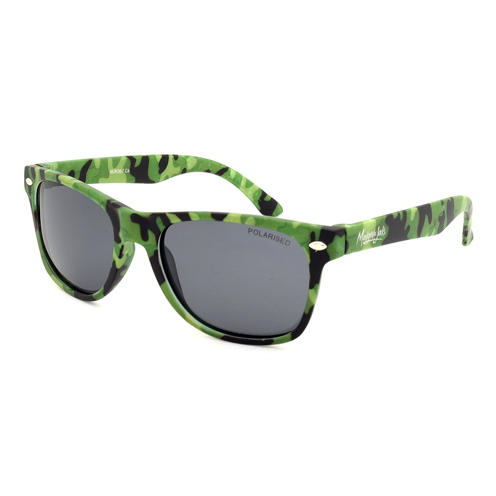 Mangrove Jacks Kids MJK067 C4 Matte Green Camo / Smoke Polarised Lenses