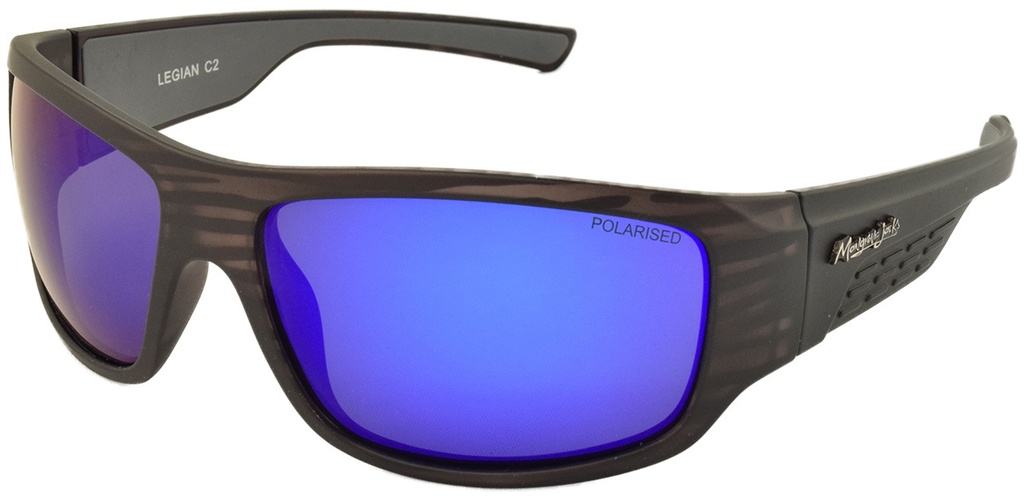 Mangrove Jacks Legian C2 Matte Crystal Grey / Blue Revo Polarised Lenses