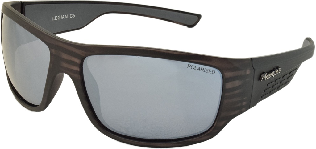 Mangrove Jacks Legian C5 Matte Crystal Grey / Silver Mirror Polarised Lenses