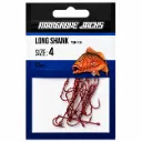 Mangrove Jacks Long Shank Hook Red | Size 4 | 17 Pack