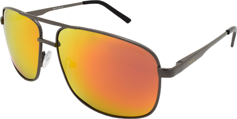 Mangrove Jacks Neptune C3 Gunmetal / Red Revo Polarised Lenses