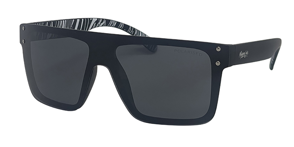 Mangrove Jacks Never Say Never C5 Matte Black / Smoke Polarised Lenses