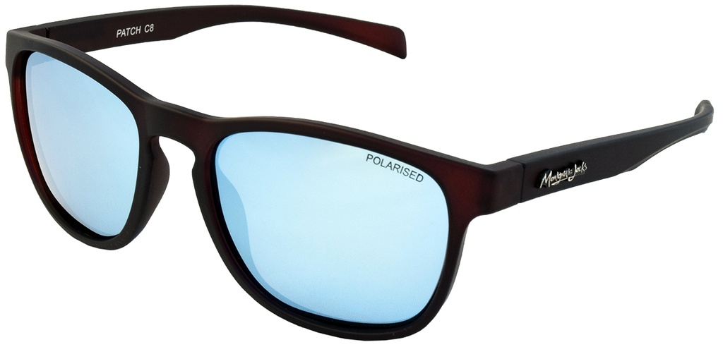 Mangrove Jacks Patch C8 Matte Crystal Dark Brown / Ice Blue Revo Polarised Lenses