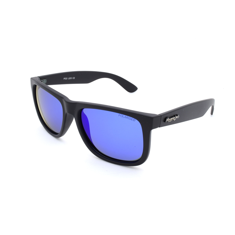 Mangrove Jacks Peg Leg C2 Black / Blue Revo Polarised Lenses